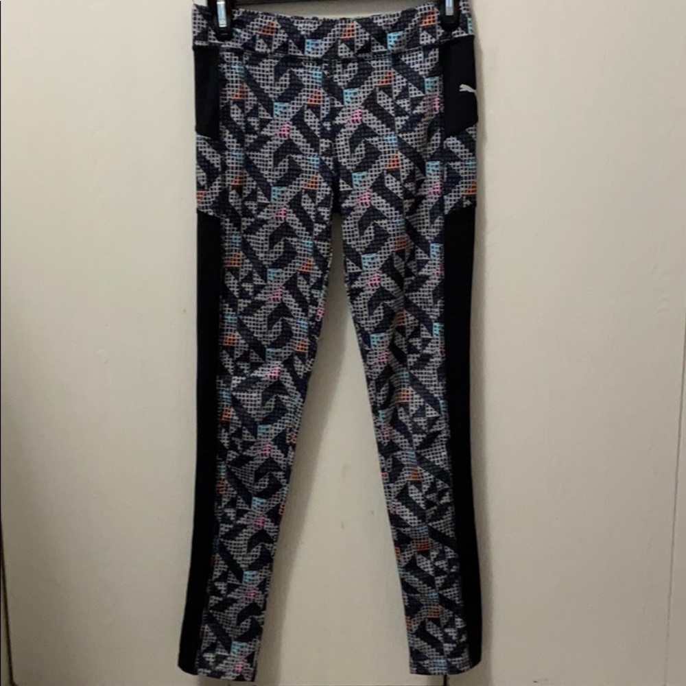 Puma Black, Grey & Pastel Exercise Leggings